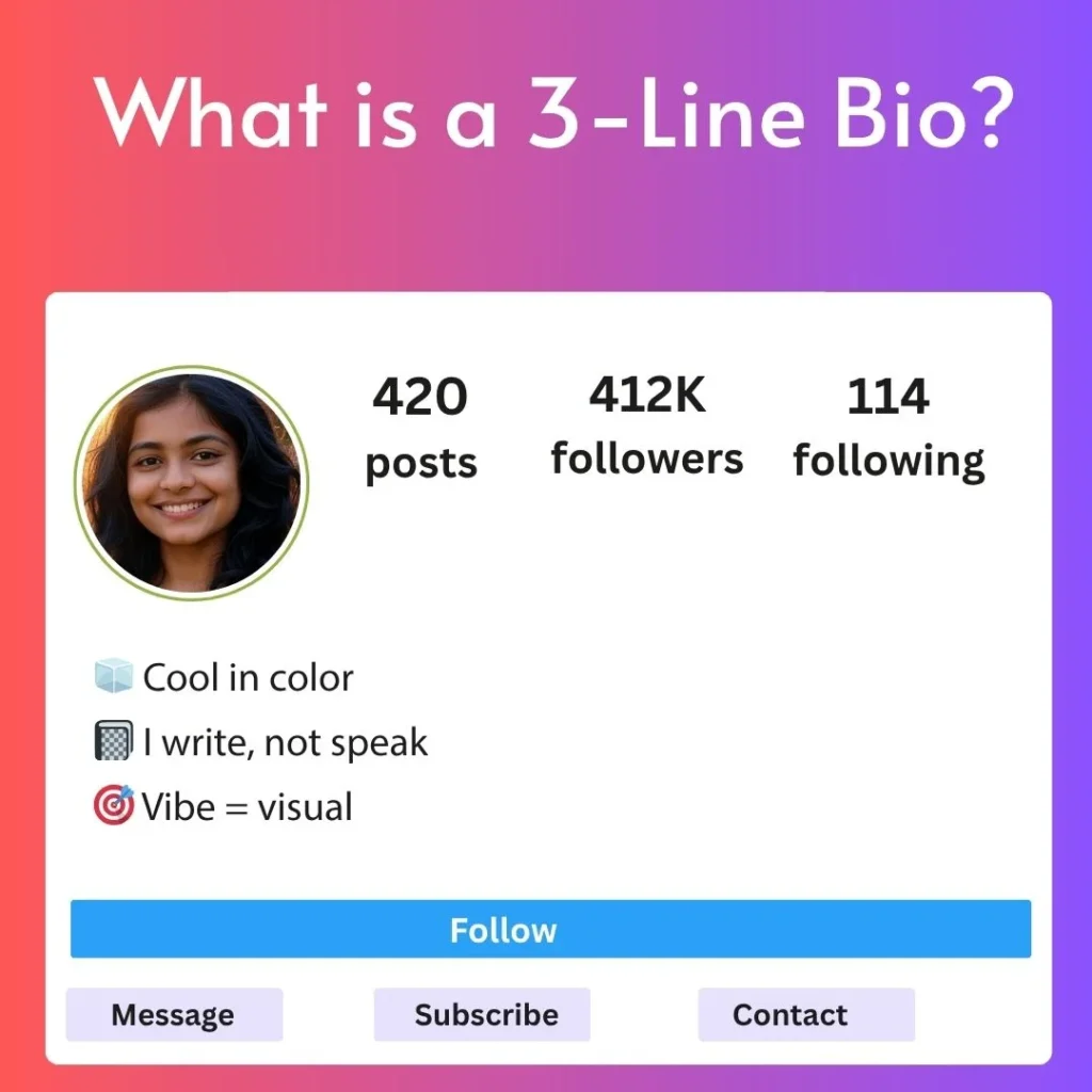 What is a 3-Line Bio
